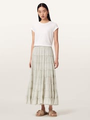 AllSaints Green Eva Skirt - Image 2 of 7