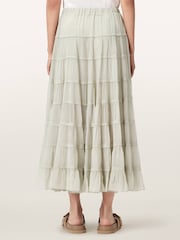 AllSaints Green Eva Skirt - Image 4 of 7