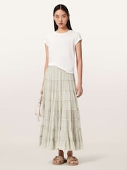 AllSaints Green Eva Skirt - Image 5 of 7