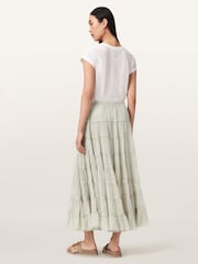 AllSaints Green Eva Skirt - Image 6 of 7
