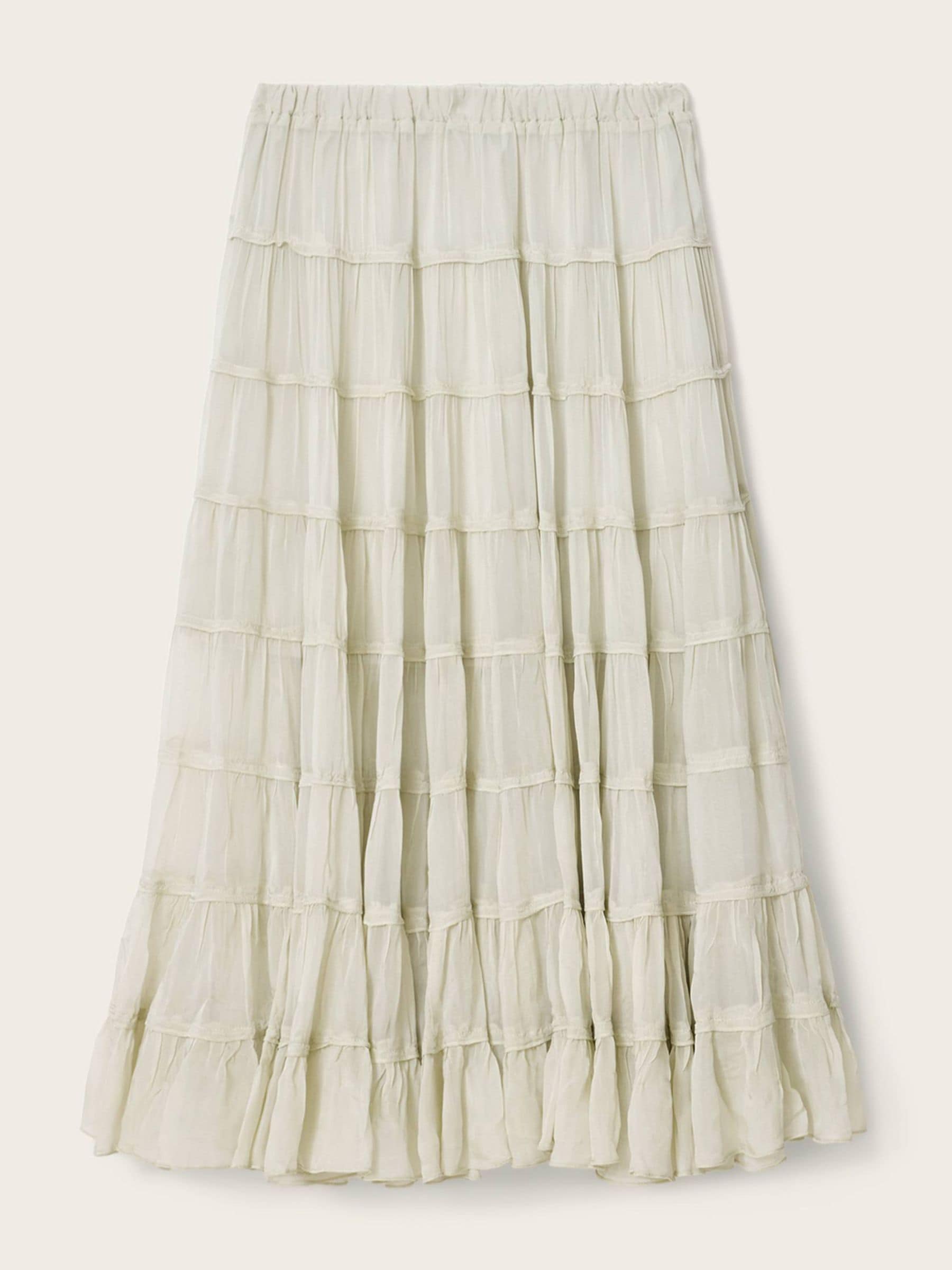 Buy AllSaints Green Eva Tiered Maxi Skirt from Next USA