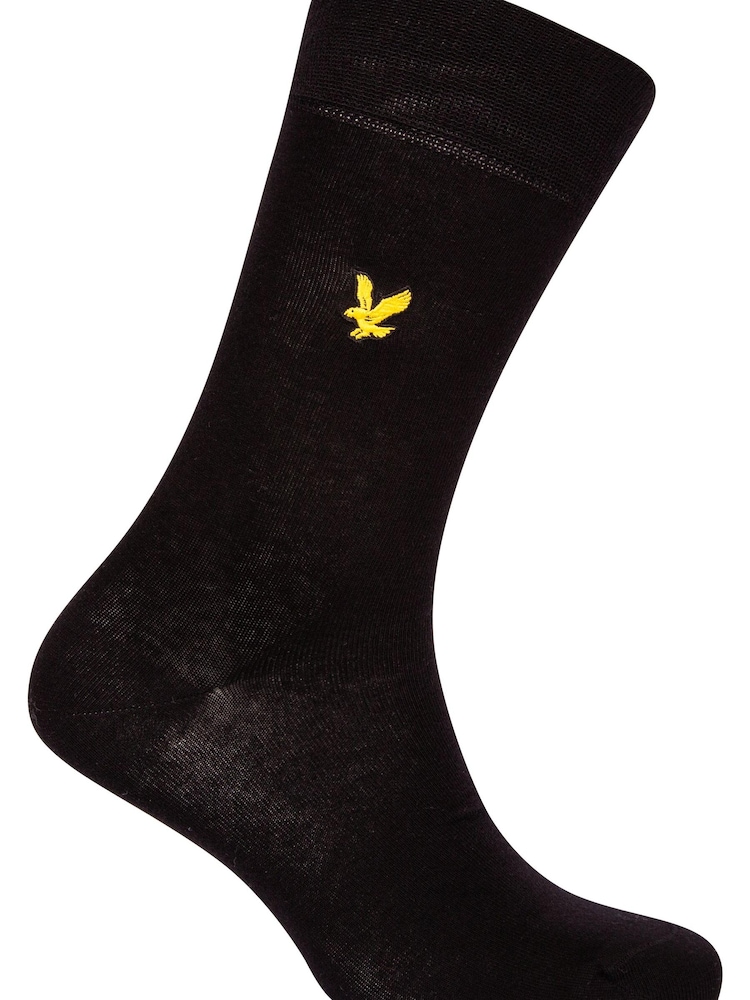 Lyle & Scott Black Core Socks 5 Pack - Image 2 of 2