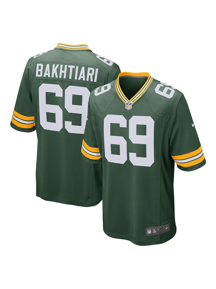 Nike Green NFL Green Bay Packers Game Jersey - David Bakhtiari - Image 1 of 3 Nike Green NFL Green Bay Packers Game Jersey - David Bakhtiari - Image 1 of 3