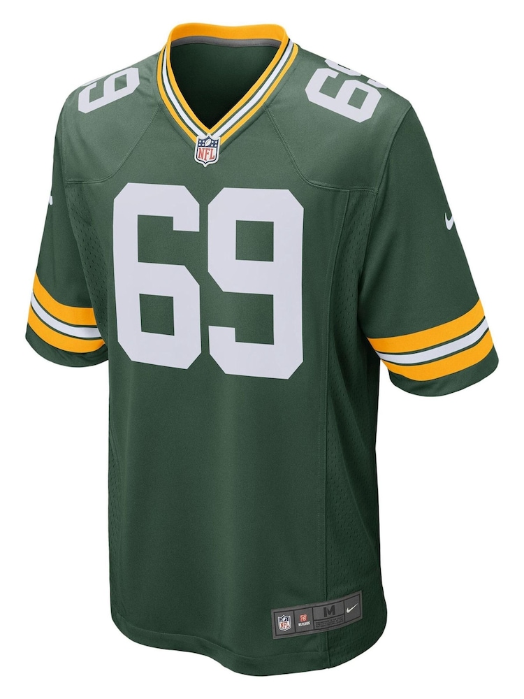 Nike Green NFL Green Bay Packers Game Jersey - David Bakhtiari - Image 2 of 3 Nike Green NFL Green Bay Packers Game Jersey - David Bakhtiari - Image 2 of 3