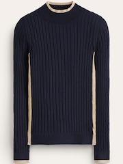 Boden Blue Isodora Ribbed Jumper - Image 5 of 6