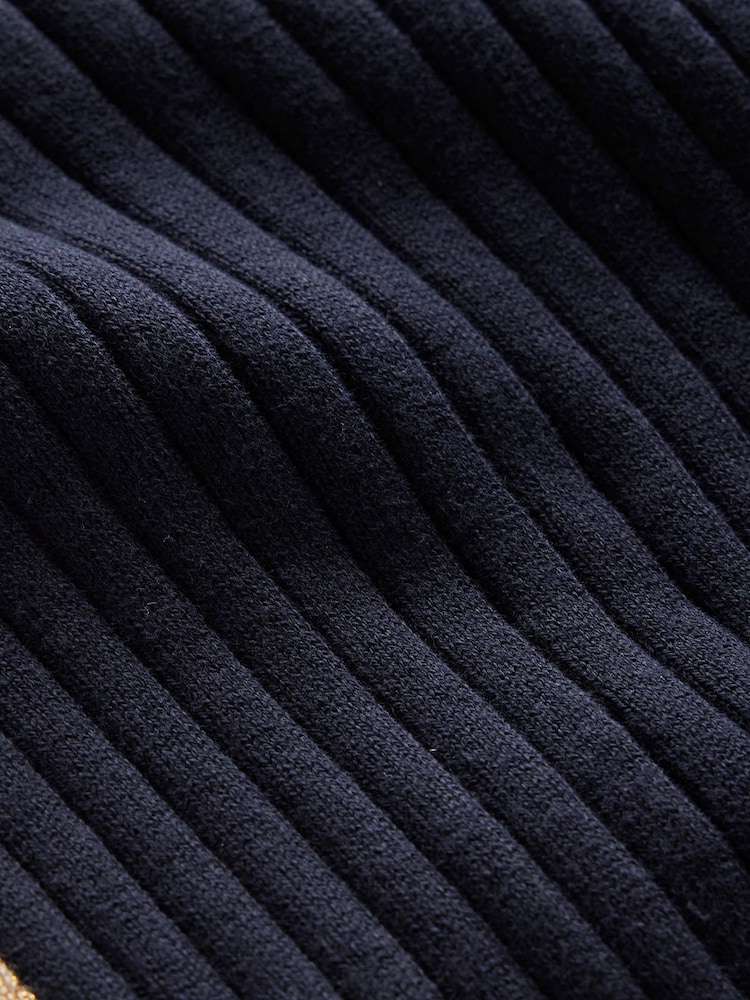 Boden Blue Isodora Ribbed Jumper - Image 6 of 6