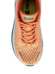 Gola Orange Ladies Alzir Speed Mesh Lace-Up Running Trainers - Image 4 of 5