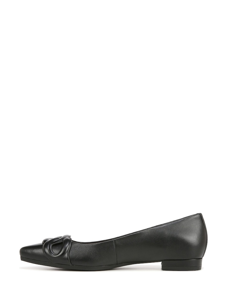 Vionic Arielle Leather Black Ballerinas - Image 2 of 7