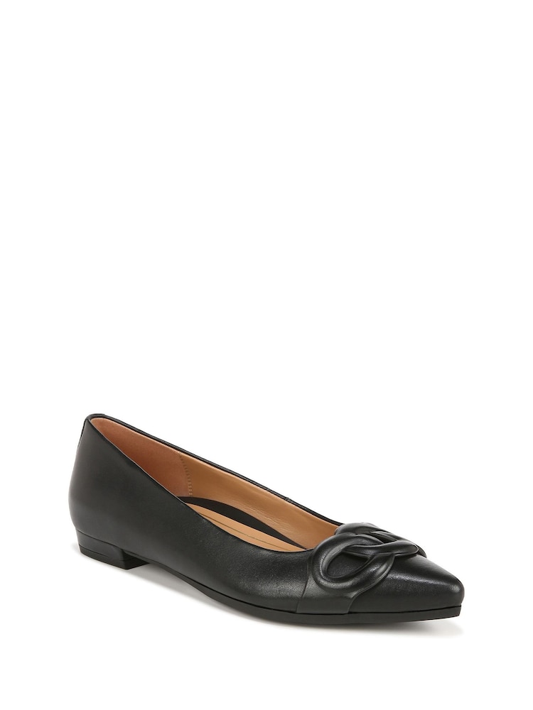 Vionic Arielle Leather Black Ballerinas - Image 3 of 7