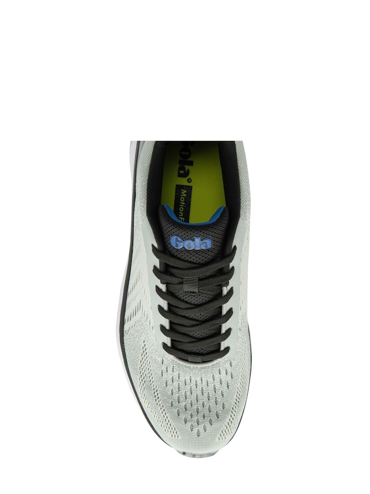 Gola Grey Gola Mens Grey Ultra Speed 2 Mesh Lace-Up Running Trainers - Image 4 of 4