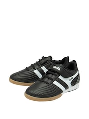 Gola Black Super Cobra TX QF Microfibre Strap Kids Football Trainers - Image 2 of 4