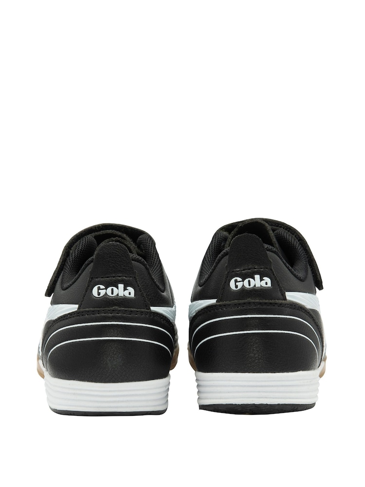 Gola Black Super Cobra TX QF Microfibre Strap Kids Football Trainers - Image 3 of 4