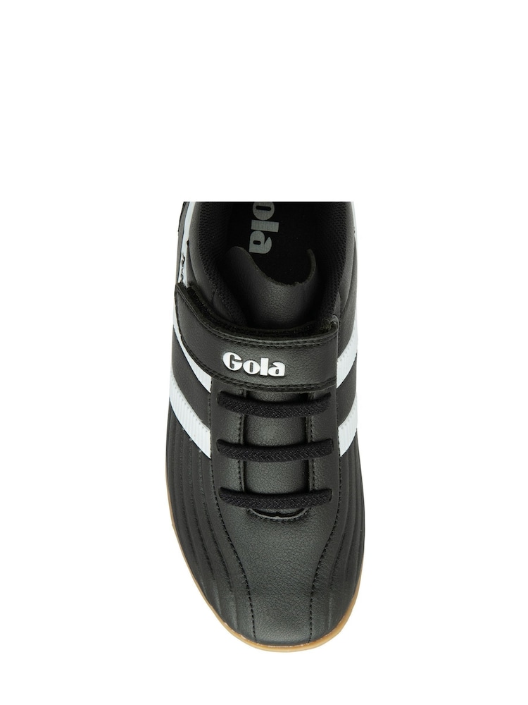 Gola Black Super Cobra TX QF Microfibre Strap Kids Football Trainers - Image 4 of 4
