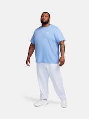 Nike Grey Club Cuffed Joggers - Image 5 of 14