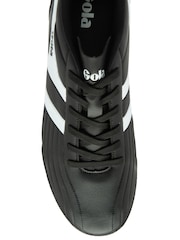 Gola Black Mens Super Cobra Turf Microfibre Lace-Up Football Boots - Image 4 of 4