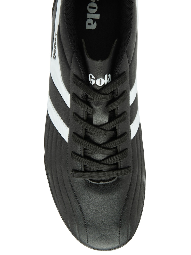 Gola Black Mens Super Cobra Turf Microfibre Lace-Up Football Boots - Image 4 of 4