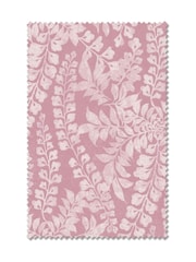 Pink Leaf Made to Measure 100% Cotton Curtains - Image 9 of 9