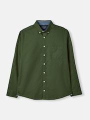 Joules Oxford Green Long Sleeve Oxford Shirt - Image 7 of 7