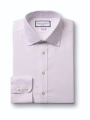 Charles Tyrwhitt Light Pink Non-Iron Herringbone Slim Fit Shirt - Image 1 of 1