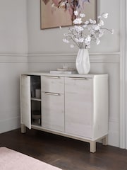White Bronx Oak Effect Large Sideboard - Image 3 of 11