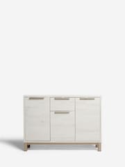 White Bronx Oak Effect Large Sideboard - Image 5 of 11