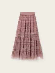 AllSaints Purple Arlea Tulle Skirt - Image 8 of 8