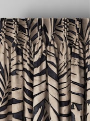 Black Collection Luxe Leaf Made to Measure Curtains - Image 5 of 9