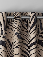 Black Collection Luxe Leaf Made to Measure Curtains - Image 7 of 9