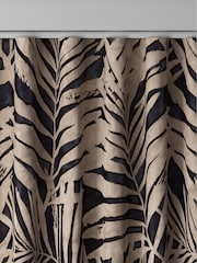 Black Collection Luxe Leaf Made to Measure Curtains - Image 8 of 9