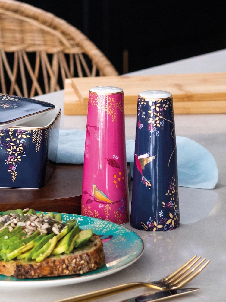 Sara Miller Pink Chelsea Salt and Pepper Set - Image 1 of 4