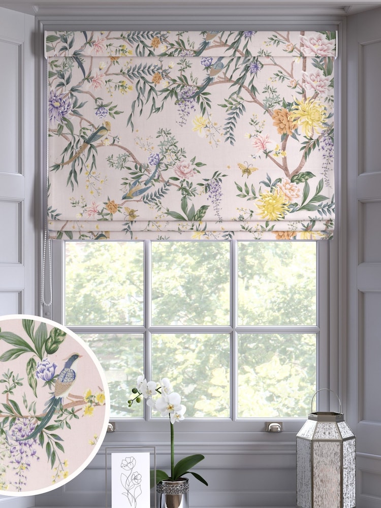 Pink Emporium Made to Measure 100% Cotton Roman Blind - Image 1 of 6
