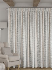 Natural Leaf Made to Measure Curtains - Image 2 of 9