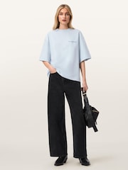 AllSaints Blue Guardian Amelie T-Shirt - Image 7 of 8