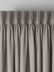 Grey Herringbone Made to Measure Curtains - Image 5 of 9