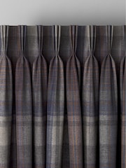 Blue/Grey Alpine Check Made to Measure Curtains - Image 5 of 9