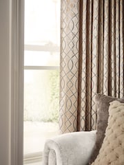 Natural Collection Luxe Linear Made to Measure Curtains - Image 5 of 7