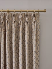 Natural Collection Luxe Linear Made to Measure Curtains - Image 6 of 7