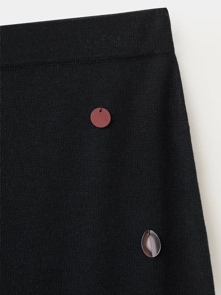 Mango Black Embellished Midi Skirt - Image 2 of 3