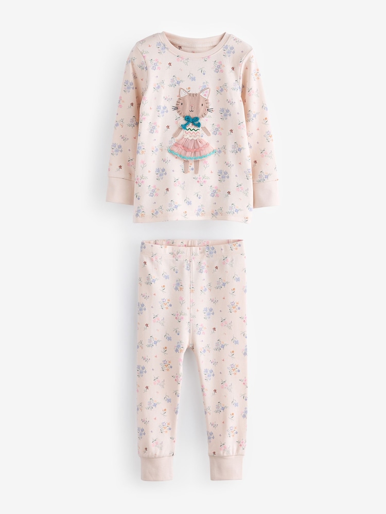 Ditsy Character Long Sleeve Snuggle Pyjamas 3 Pack (9mths-10yrs) - Image 3 of 6