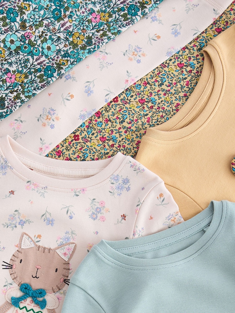 Ditsy Character Long Sleeve Snuggle Pyjamas 3 Pack (9mths-10yrs) - Image 5 of 6