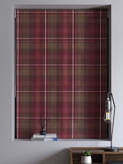 Red Highland Check Made To Measure Roman Blind - Image 3 of 6