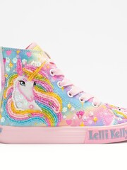 Lelli Kelly Pink Unicorn High Top Trainers - Image 1 of 4