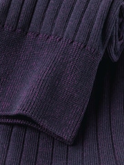 Fioletowy - Bawełniane skarpetki Charles Tyrwhitt z prążkowaniem - Obraz 2 z 4