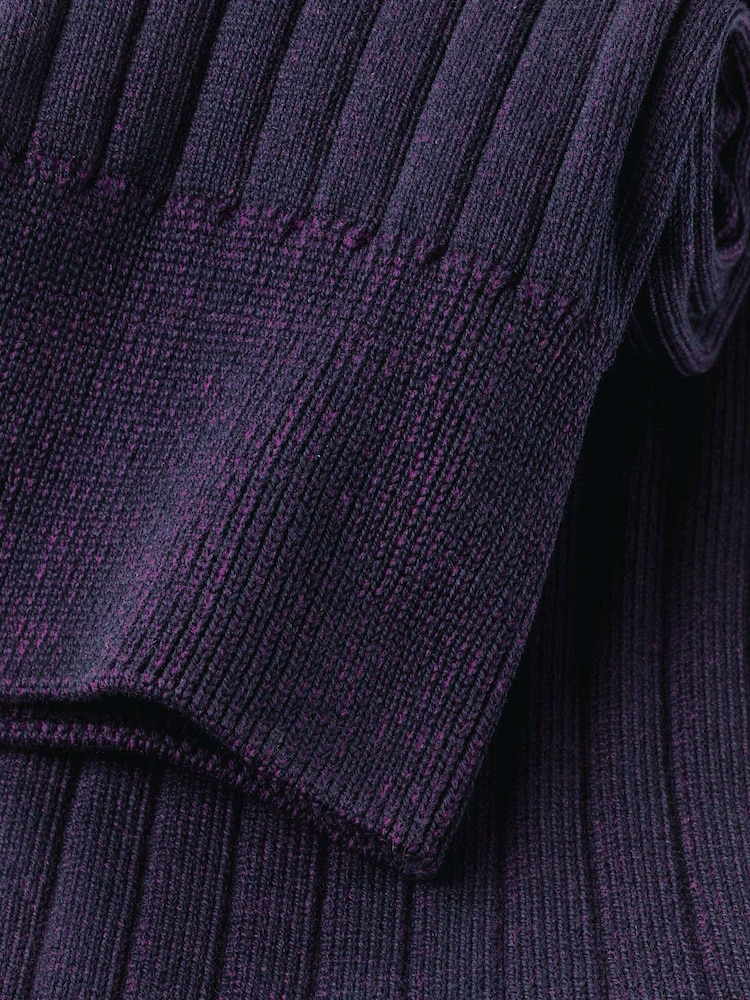 Fioletowy - Bawełniane skarpetki Charles Tyrwhitt z prążkowaniem - Obraz 2 z 4 Fioletowy - Bawełniane skarpetki Charles Tyrwhitt z prążkowaniem - Obraz 2 z 4