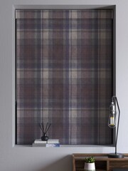 Blue/Grey Alpine Check Made To Measure Roman Blind - Image 5 of 6