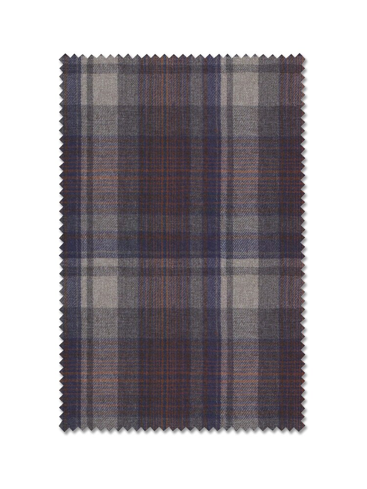 Blue/Grey Alpine Check Made To Measure Roman Blind - Image 6 of 6