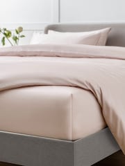 Blush Pink Collection Luxe 400 Thread Count 100% Egyptian Deep Fitted Cotton Sateen Sheet - Image 1 of 2