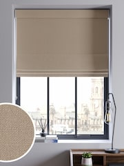 Natural Linen Look Made To Measure Roman Blind - Image 1 of 6