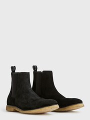 AllSaints Black Chelsea Suede Rhett Boots - Image 2 of 4