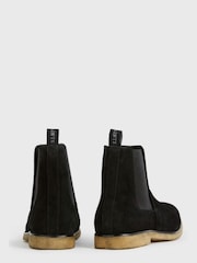 AllSaints Black Chelsea Suede Rhett Boots - Image 3 of 4